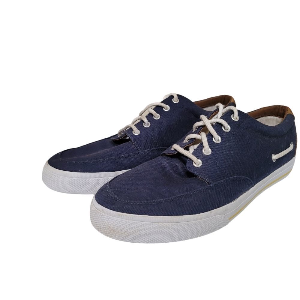 Polo Men's Navy Canvas Sneakers 13D